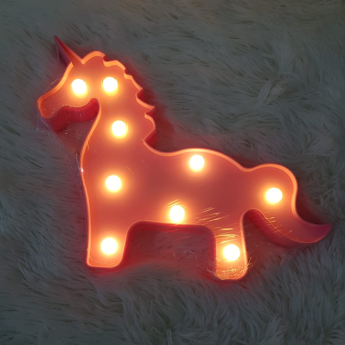 מנורת לילה - חד קרן ורוד