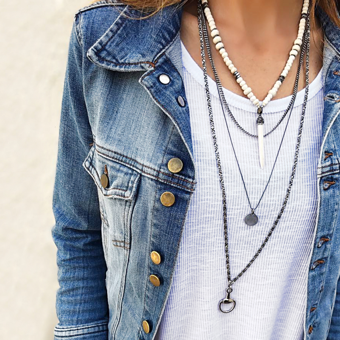 קומבינציית שרשראות - שן זירקונים