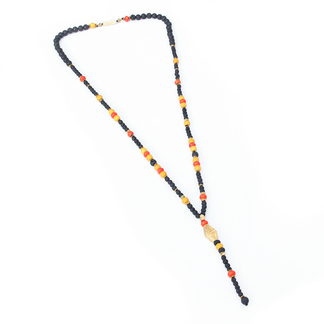 שרשרת סרו נגרו - שחור, אדום, צהוב, זהב