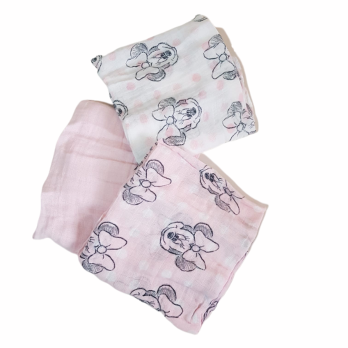 שלישיית חיתולי טטרא - מיני מאוס ורוד