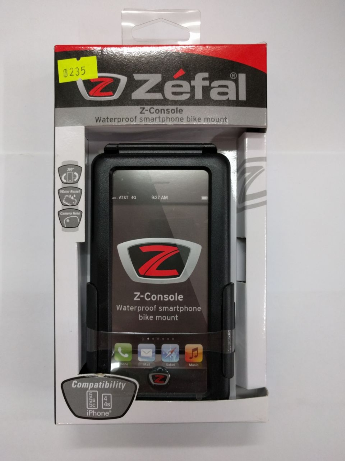 מתקן לנייד זפאל נגד מים לאייפון 4 ו5 zefal