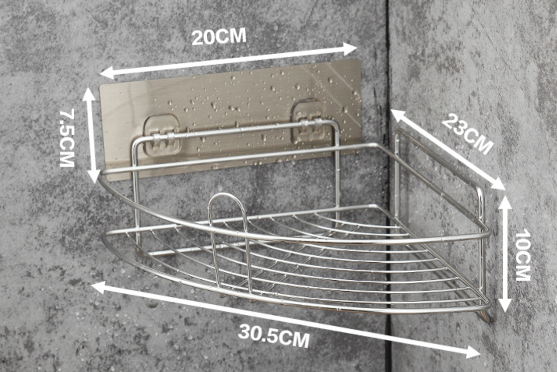 מדף פינתי ללא קידוח עם 