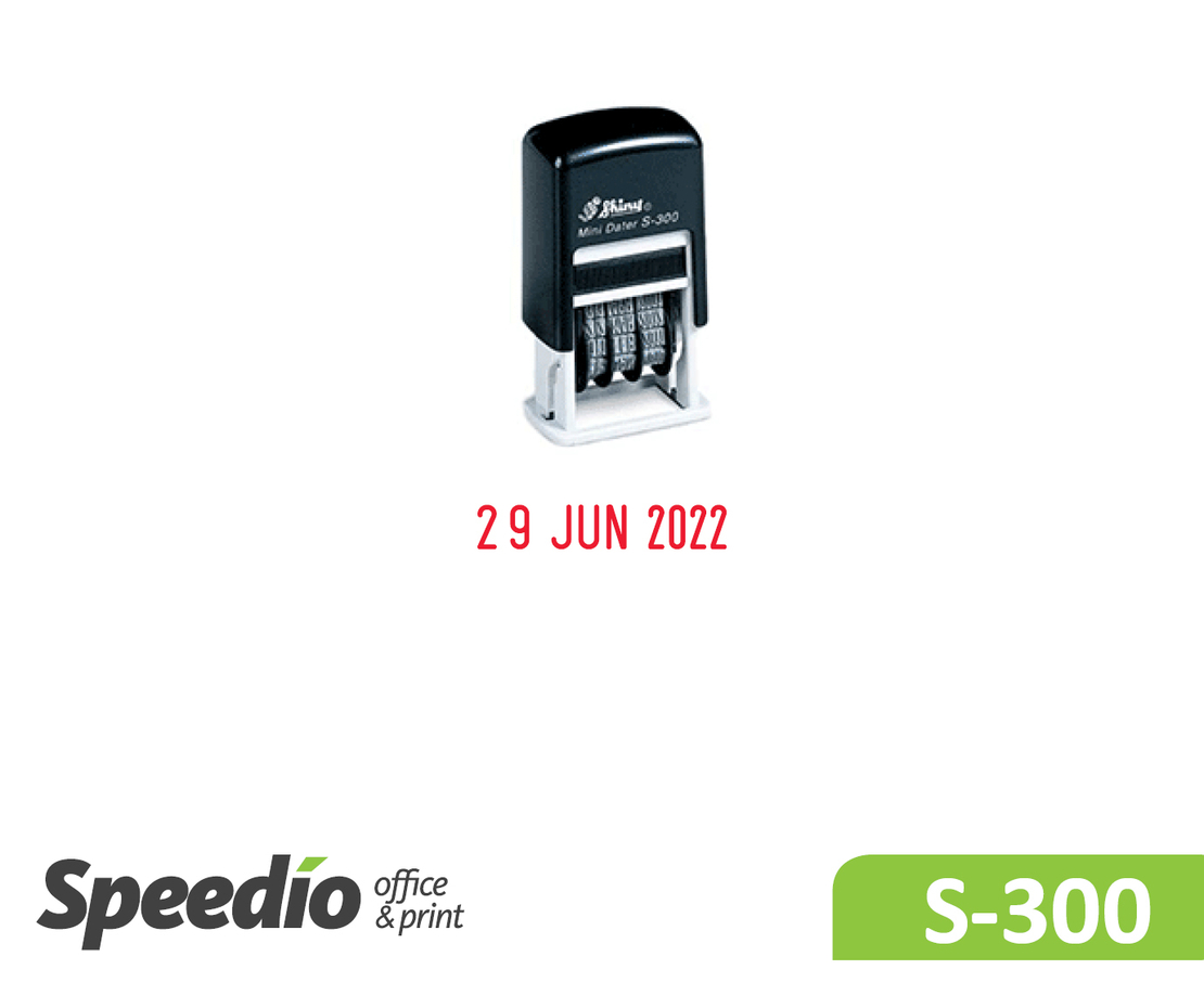 חותמת תאריכון קפיצית דגם Shiny Printer S300