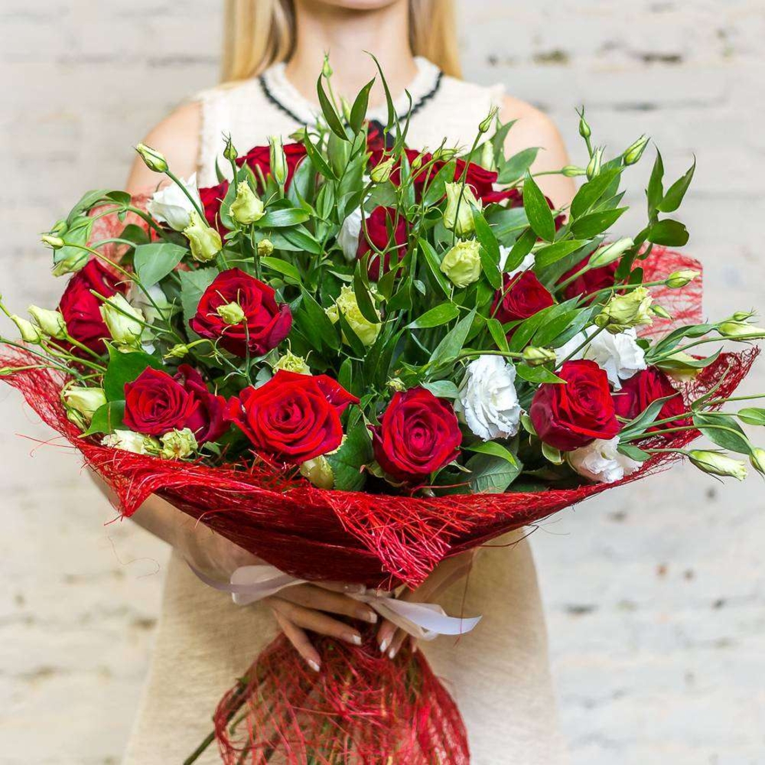 זר פרחים רומנטיקה קלאסית #116