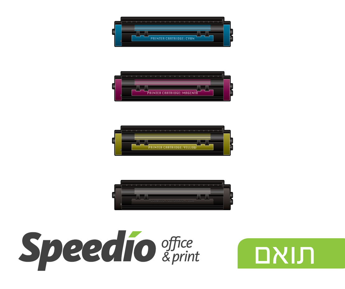 סט 4 טונרים תואמים HP CF400X/401X/402X/403X