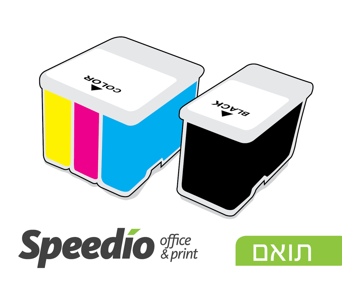זוג ראשי דיו תואמים HP 901XL