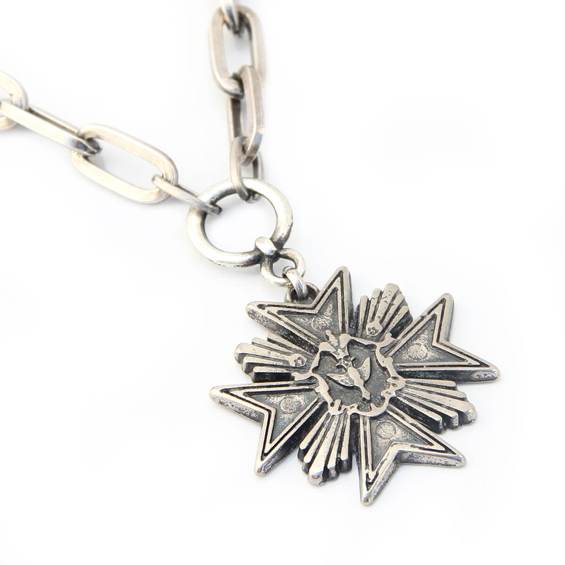 שרשרת הארלם מדליון כסופה