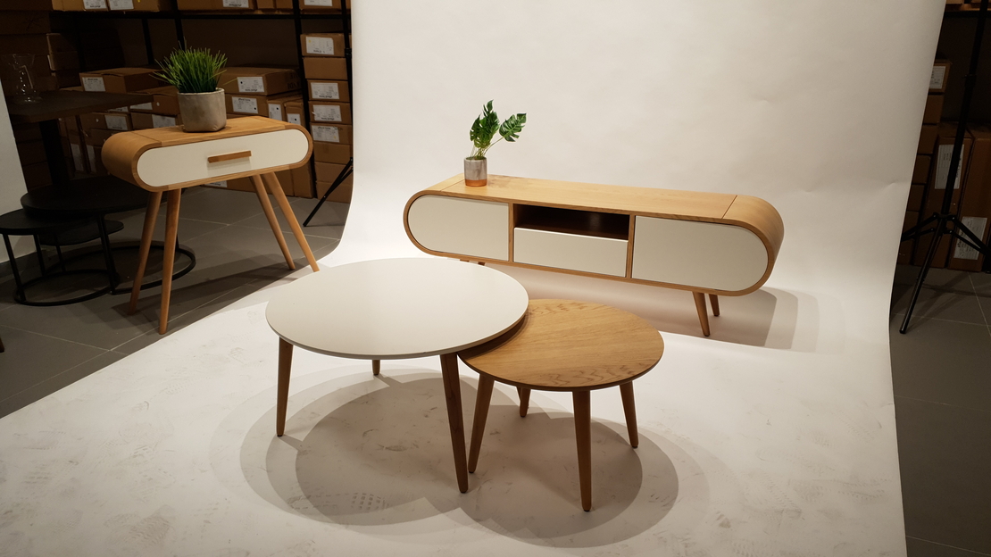 מזנון טלווזיה דגם אובלי