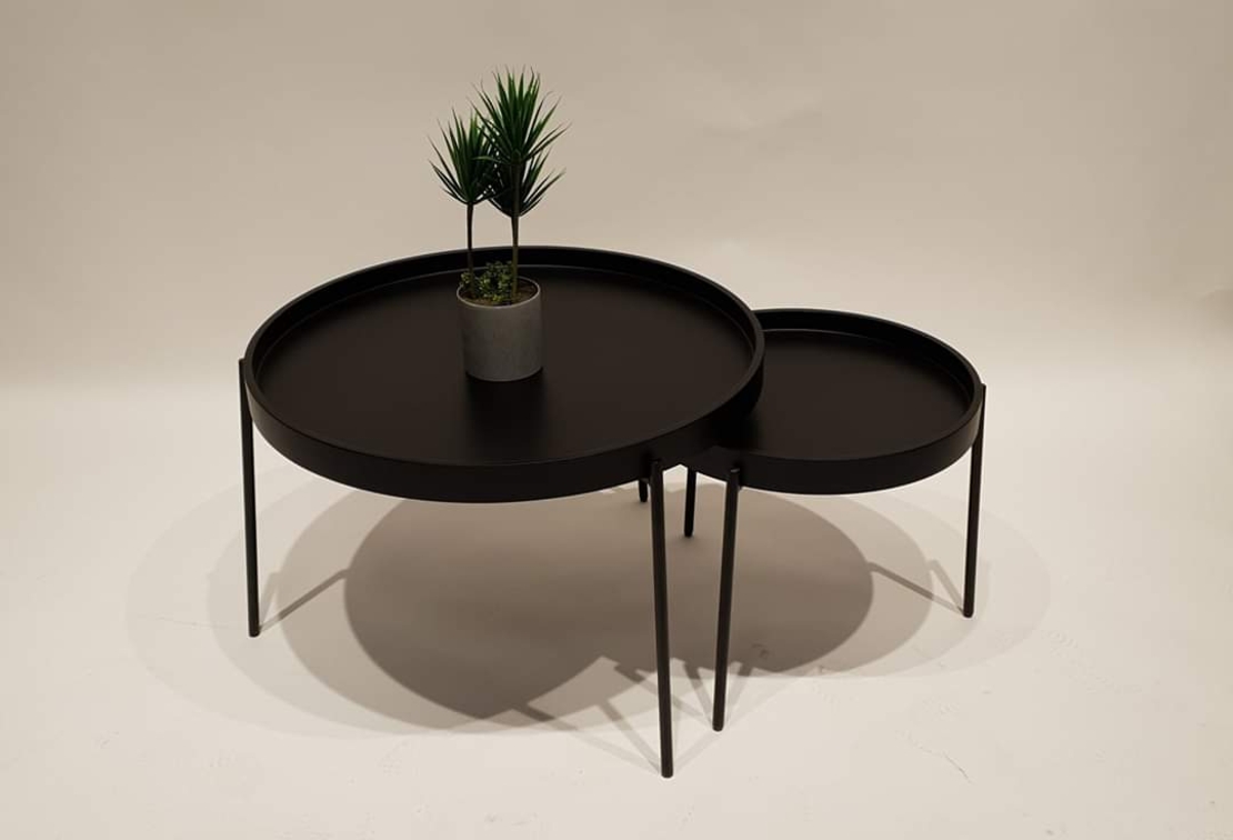 סט שולחנות לסלון דגם - מגש  