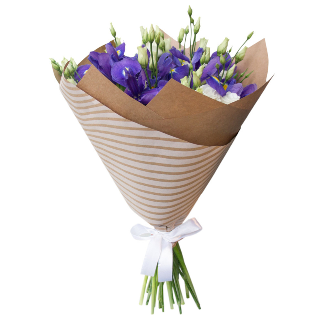 זר אירוסים ליזיאנטוס לבן #221