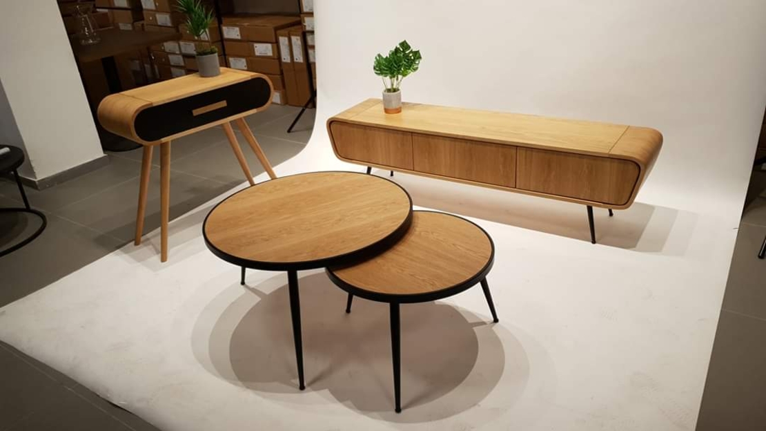 מזנון טלוויזיה דגם - טרפז