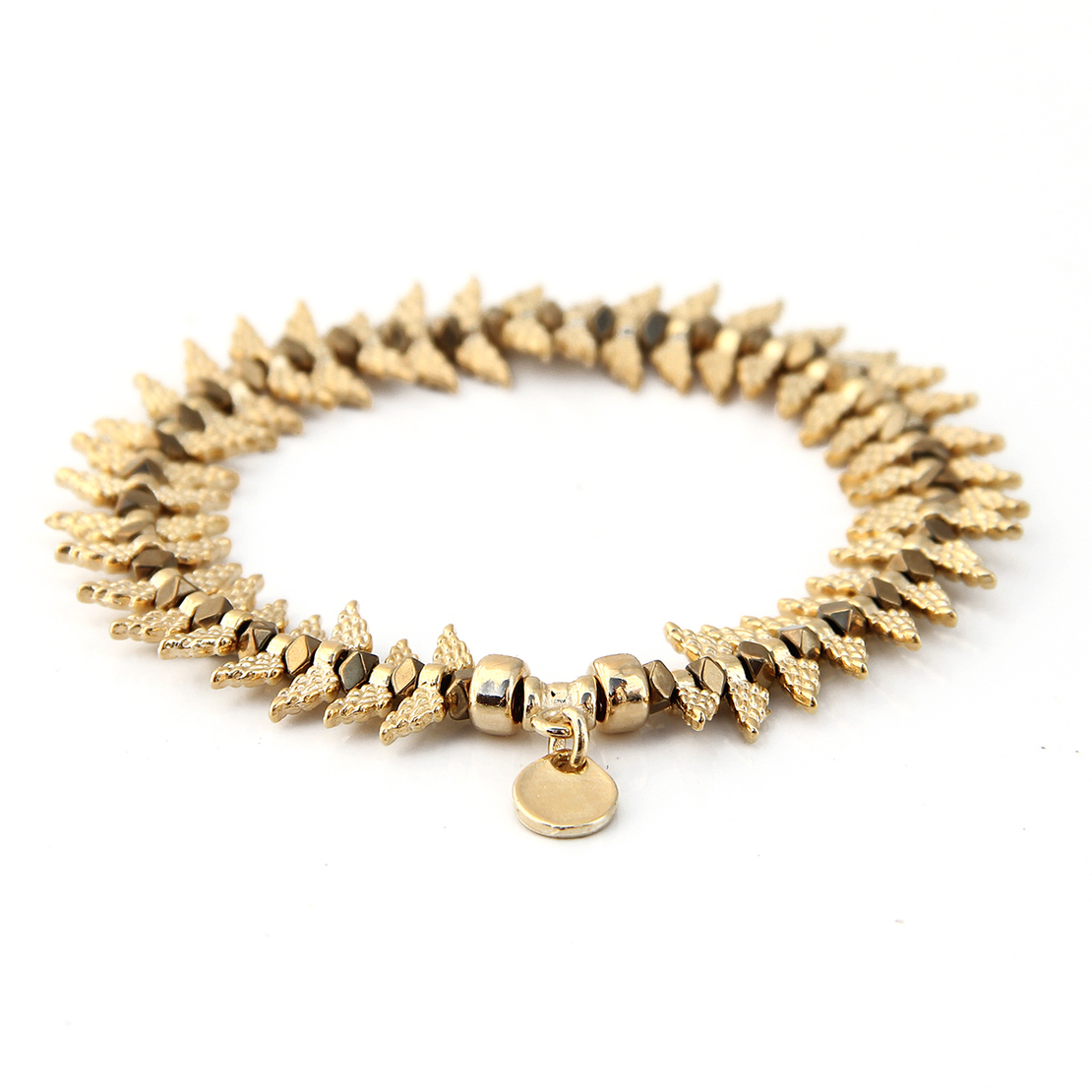 צמיד קמילה - המטייט מוזהב, זהב מיקרוני 