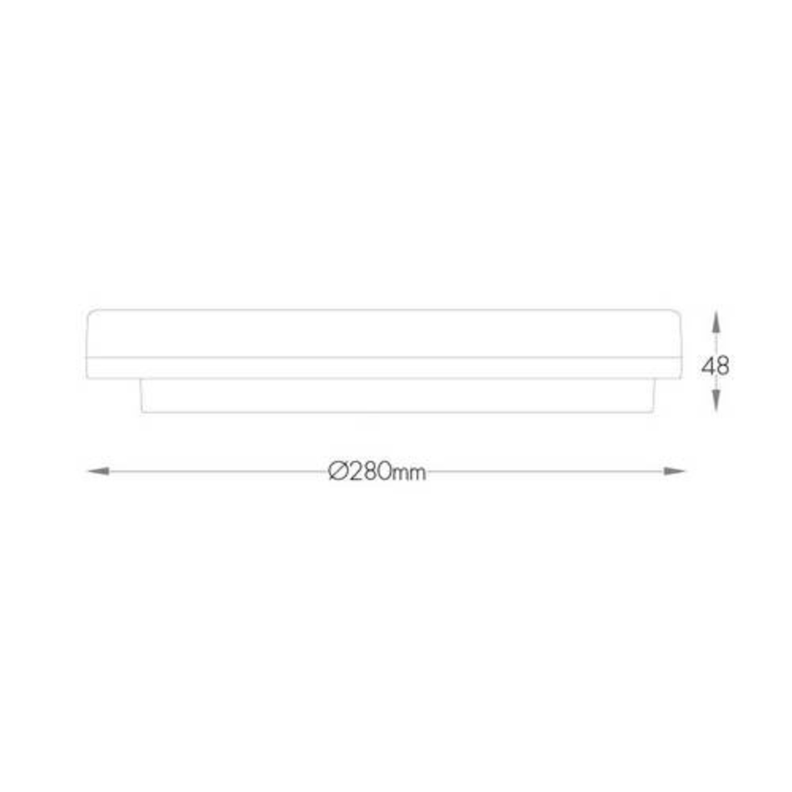 צמוד תקרה אייס עגול 18W IP54