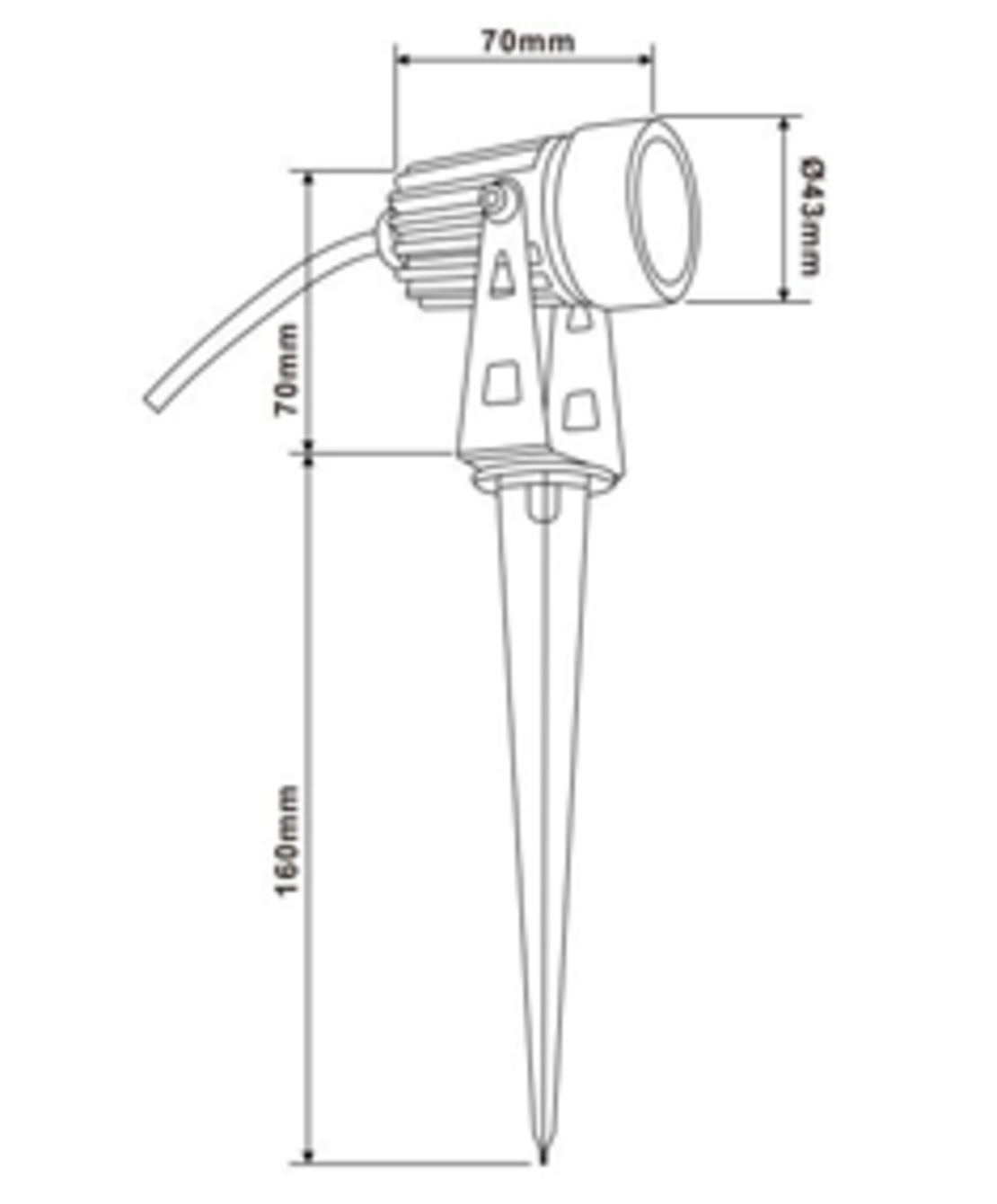 דוקרן מיני לגינה 5W