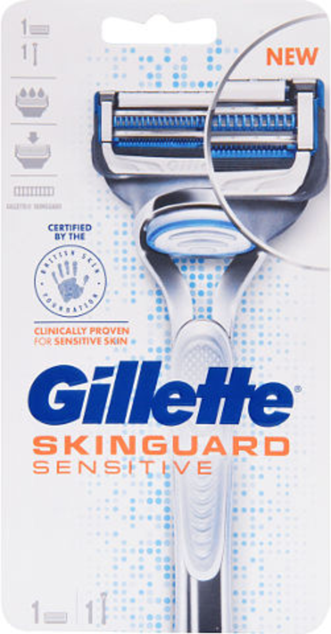 מכשיר גילוח ג'ילט סקין גארד סנסיטיב 