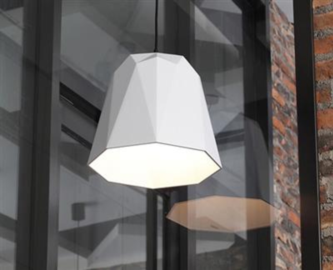 גוף תאורה תלוי גיאומטרי לבן דגם C 