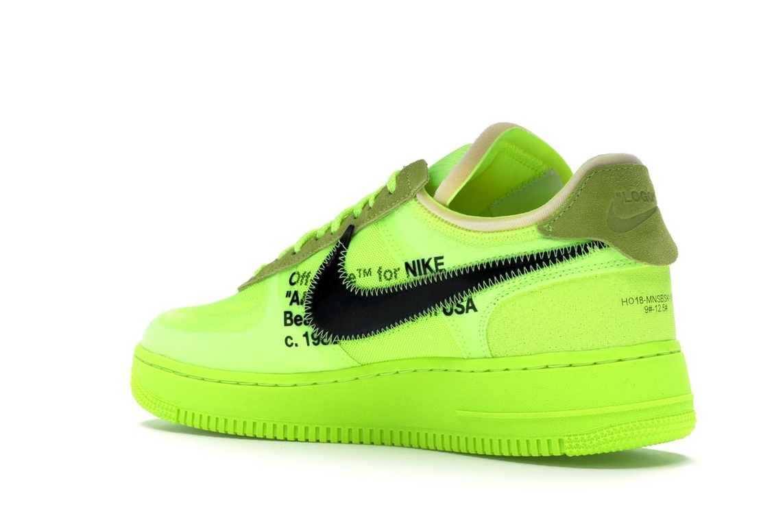נעלי Off-White x Nike Air Force 1 "Fluorescent green" 2.0 ...