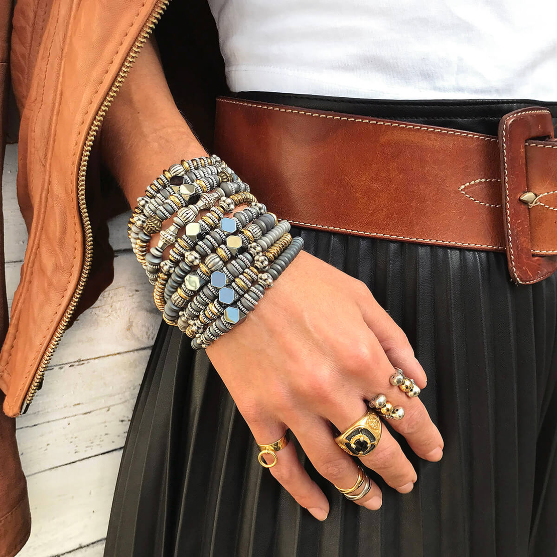 צמיד המטייט קאיה - זהוב, כסוף