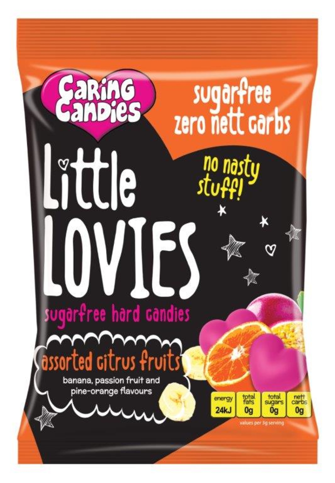 Caring Candies Little Lovies Citrus 100g or 1 kg