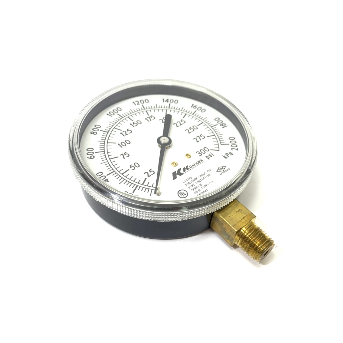 שעון לחץ  למערכות כיבוי אש תקן UL