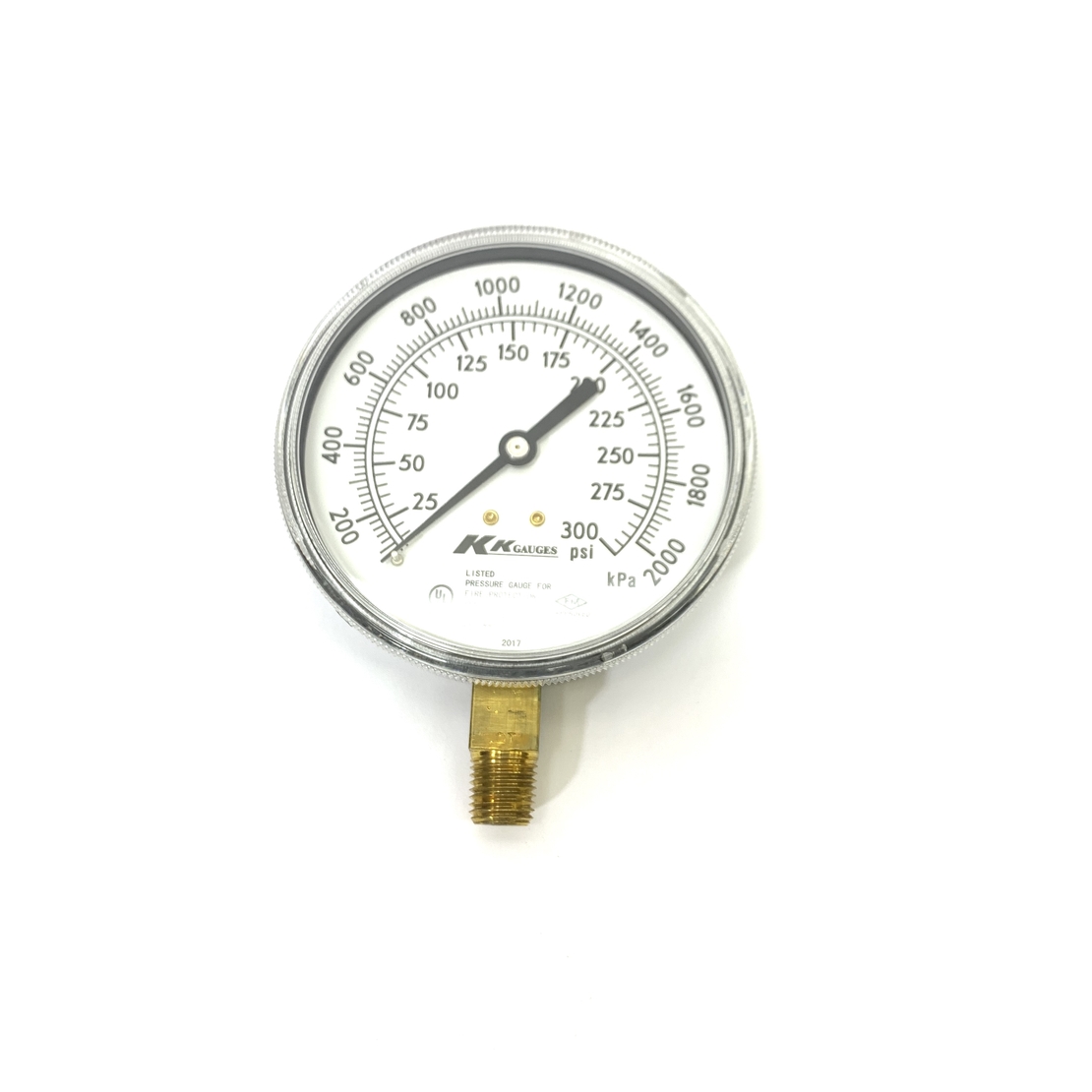 שעון לחץ  למערכות כיבוי אש תקן UL