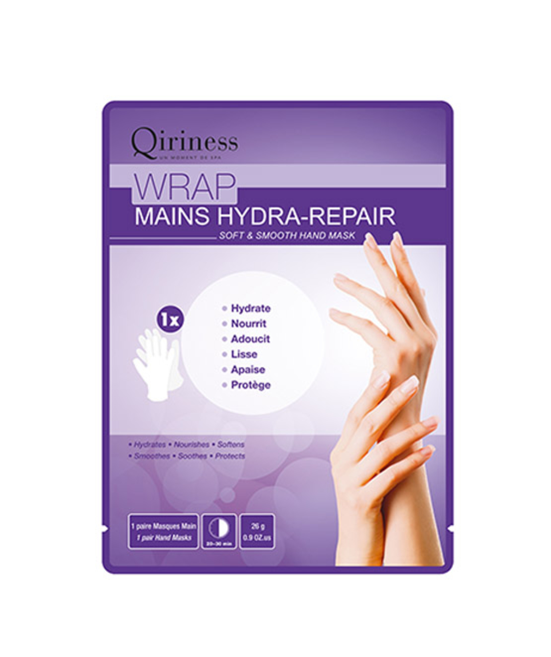 קירינס מסכת גוף עטיפת לחות לידיים 30 גרם