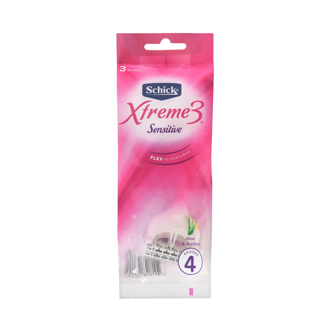 שיק אקסטרים 3 סכין גילוח חד פעמי לאישה