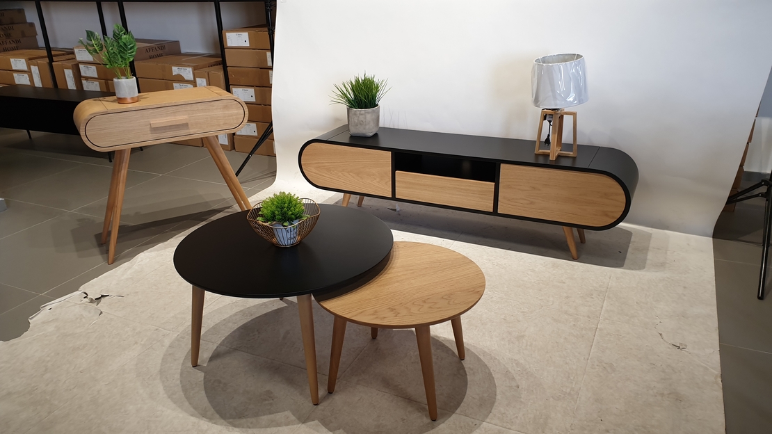 מזנון טלווזיה דגם אובלי