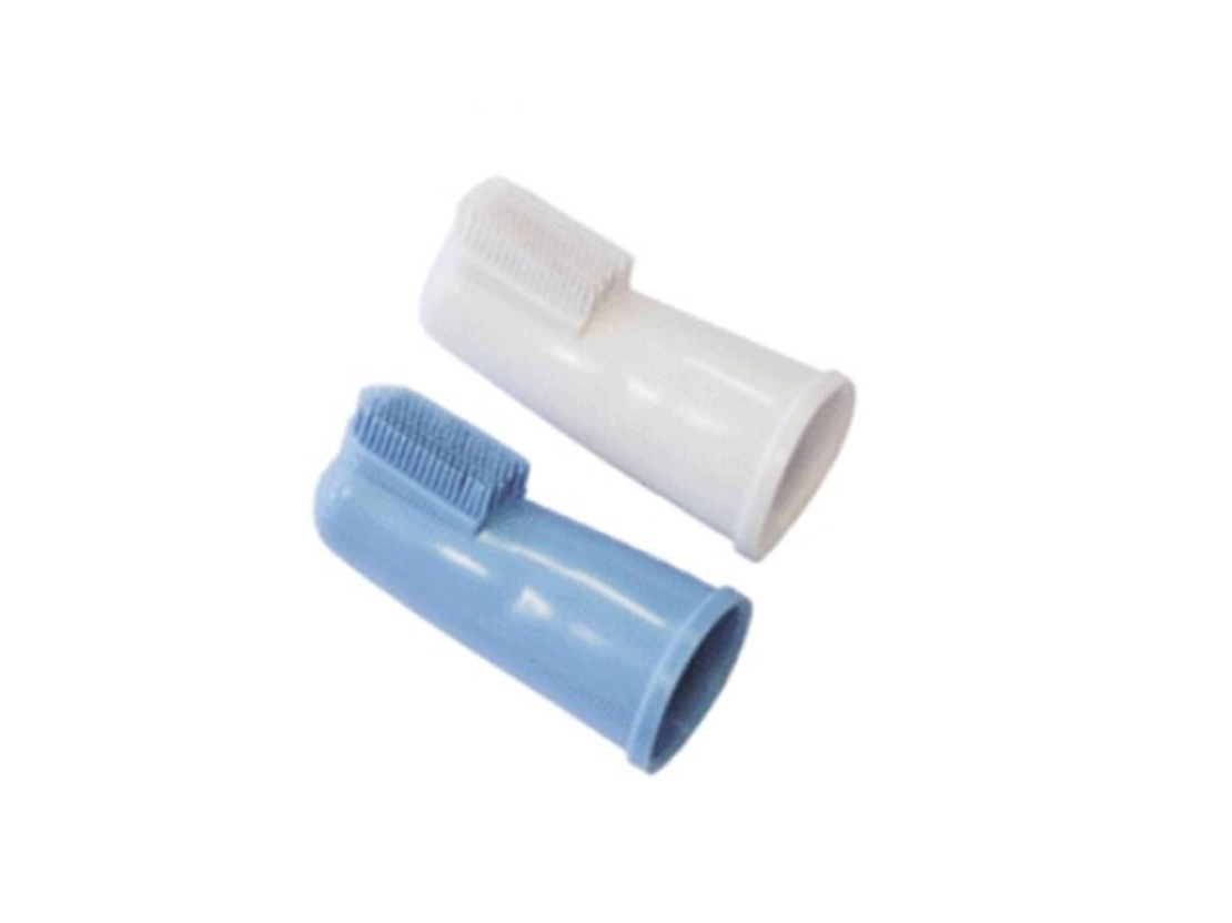 זוג מברשות שיניים לאצבע