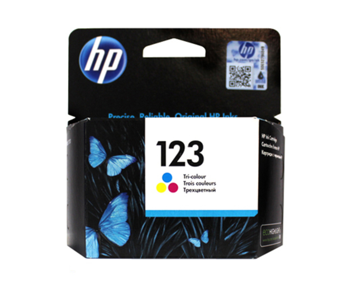 ראש דיו מקורי HP 123 צבעוני