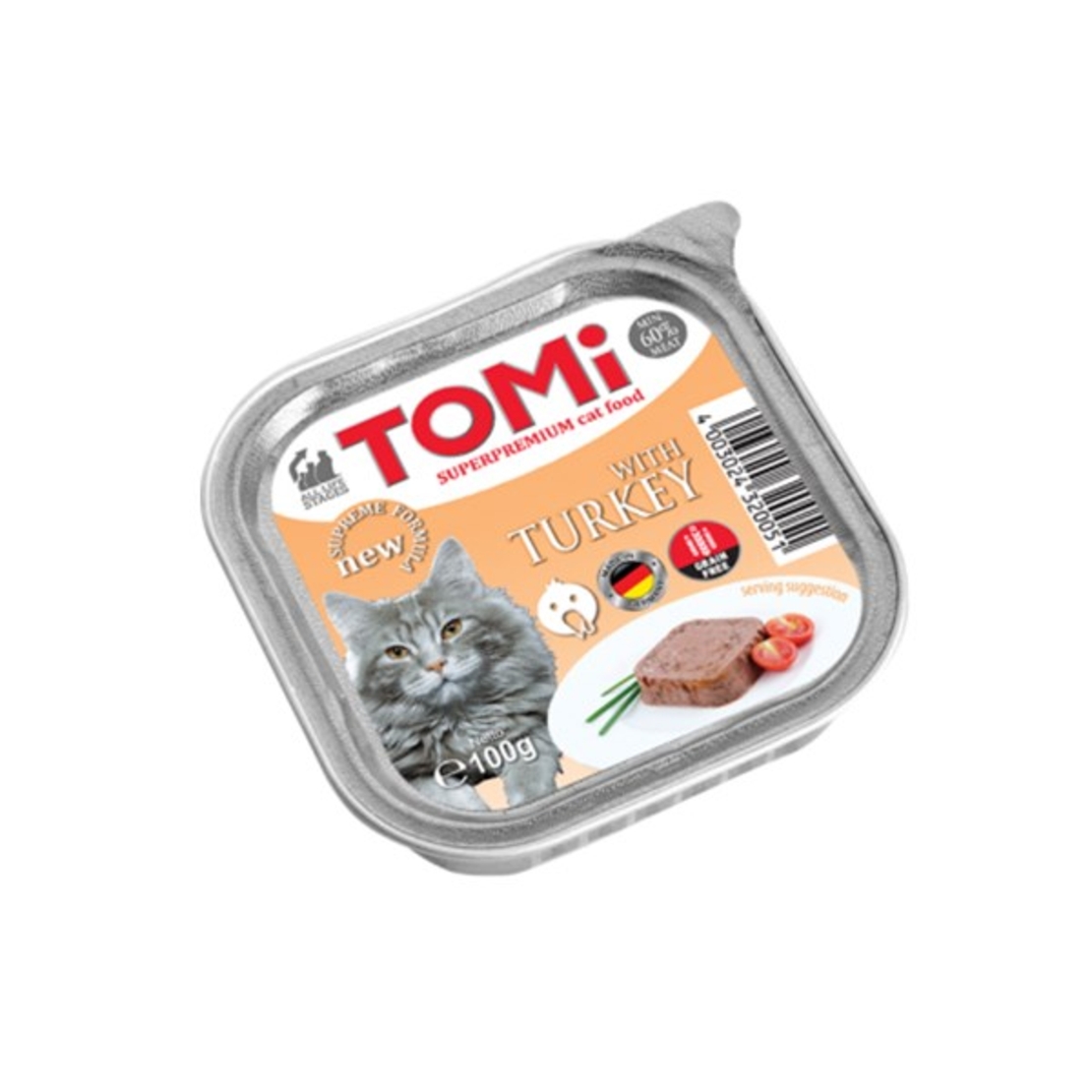 מזון רטוב 100TOMI גרם