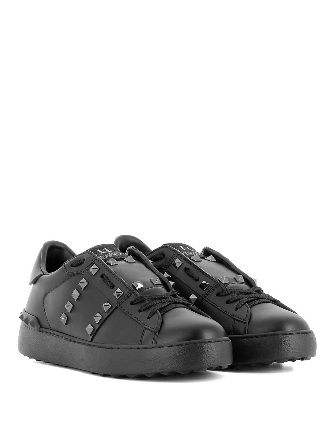 VALENTINO -  11.ROCKSTUD UNTITLED BLACK SNEAKERS