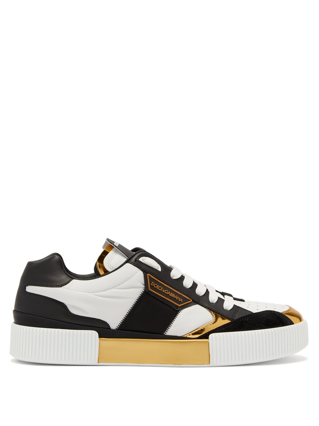 DOLCE & GABBANA -MIAMI SNEAKERS- WHITE/GOLD 