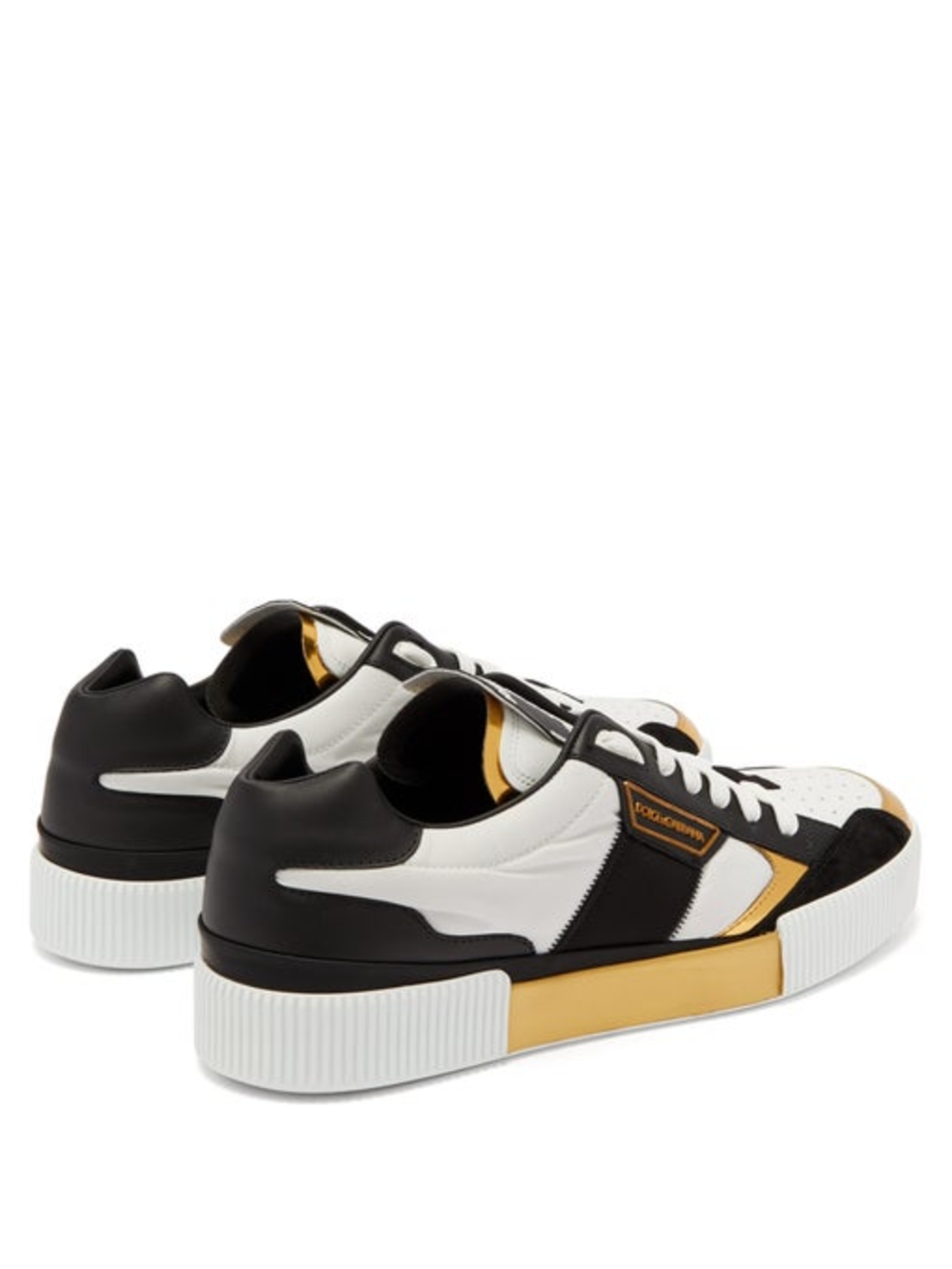 DOLCE & GABBANA -MIAMI SNEAKERS- WHITE/GOLD 