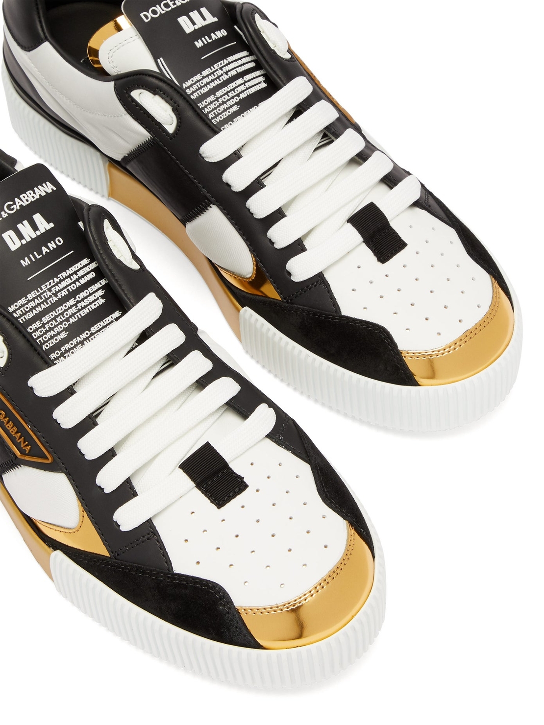DOLCE & GABBANA -MIAMI SNEAKERS- WHITE/GOLD 