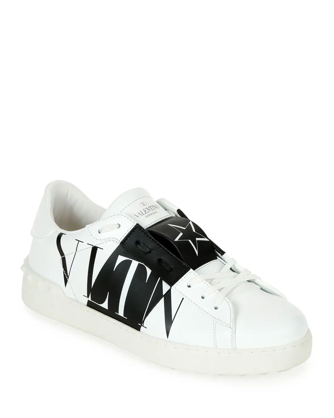 VALENTINO - Rockstud Walker Leather Sneakers