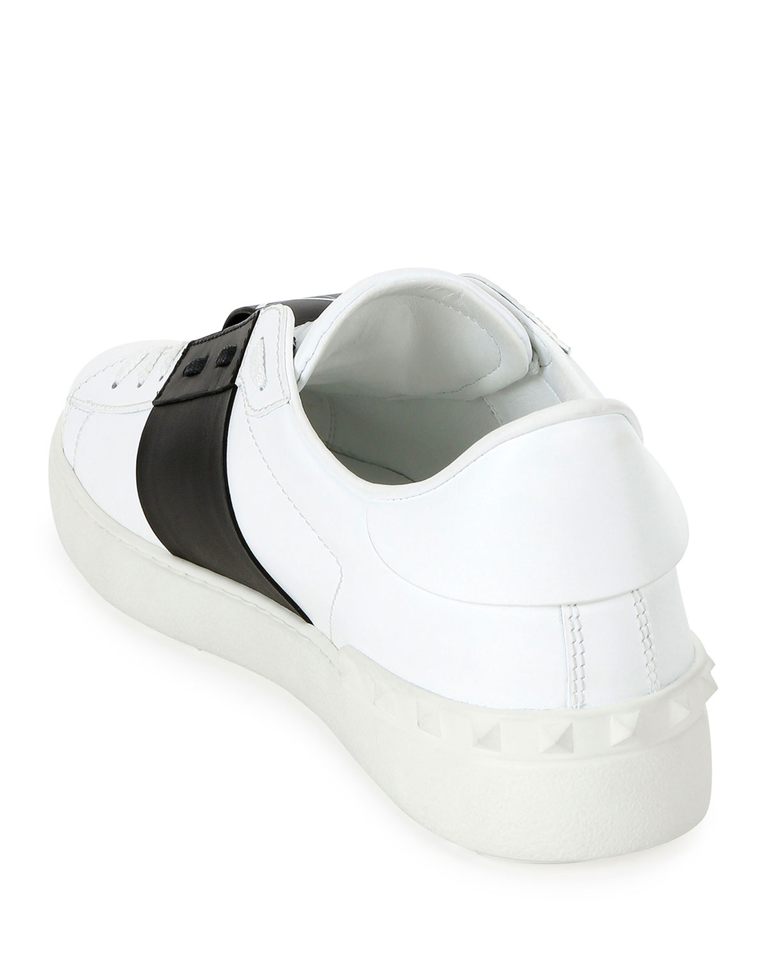 VALENTINO - Rockstud Walker Leather Sneakers