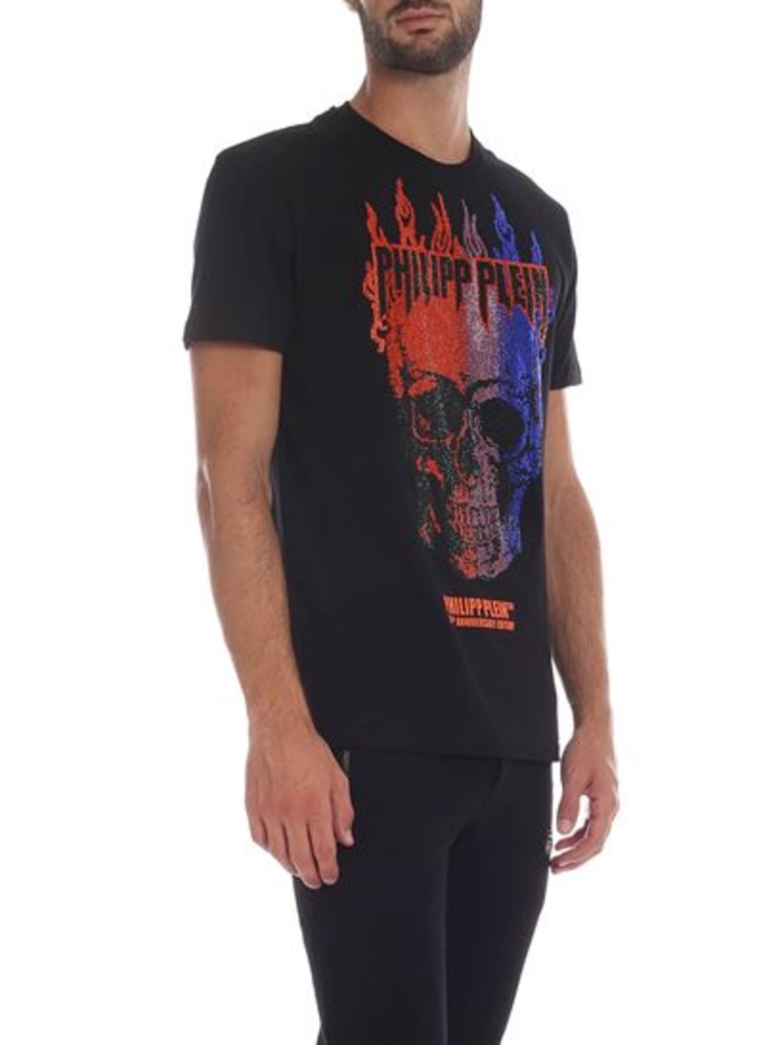 PHILIPP PLEIN - T-shirt Round Neck SS Flame