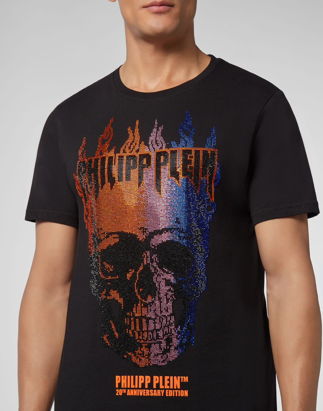 PHILIPP PLEIN - T-shirt Round Neck SS Flame
