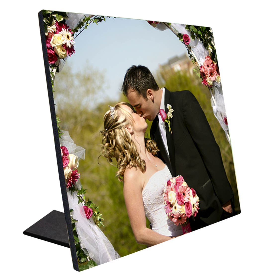 מעמד עץ עם רגלית 