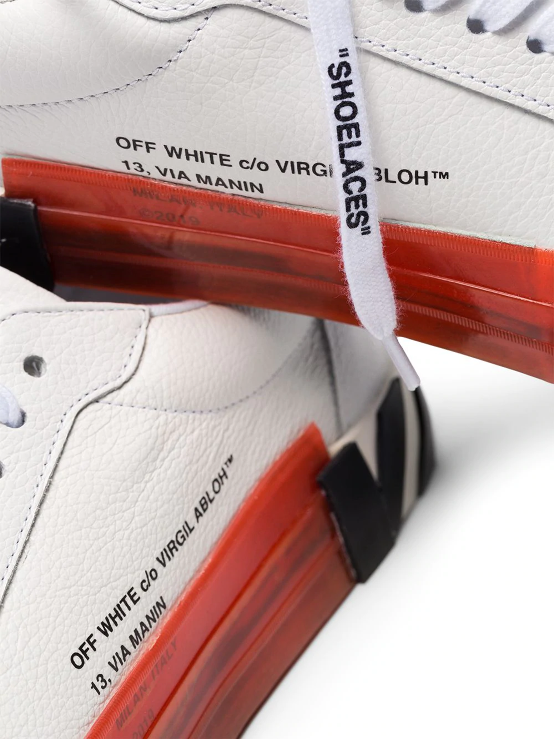 OFF-WHITE -LOW VULCANIZED SNEAKERS  -LEATHER