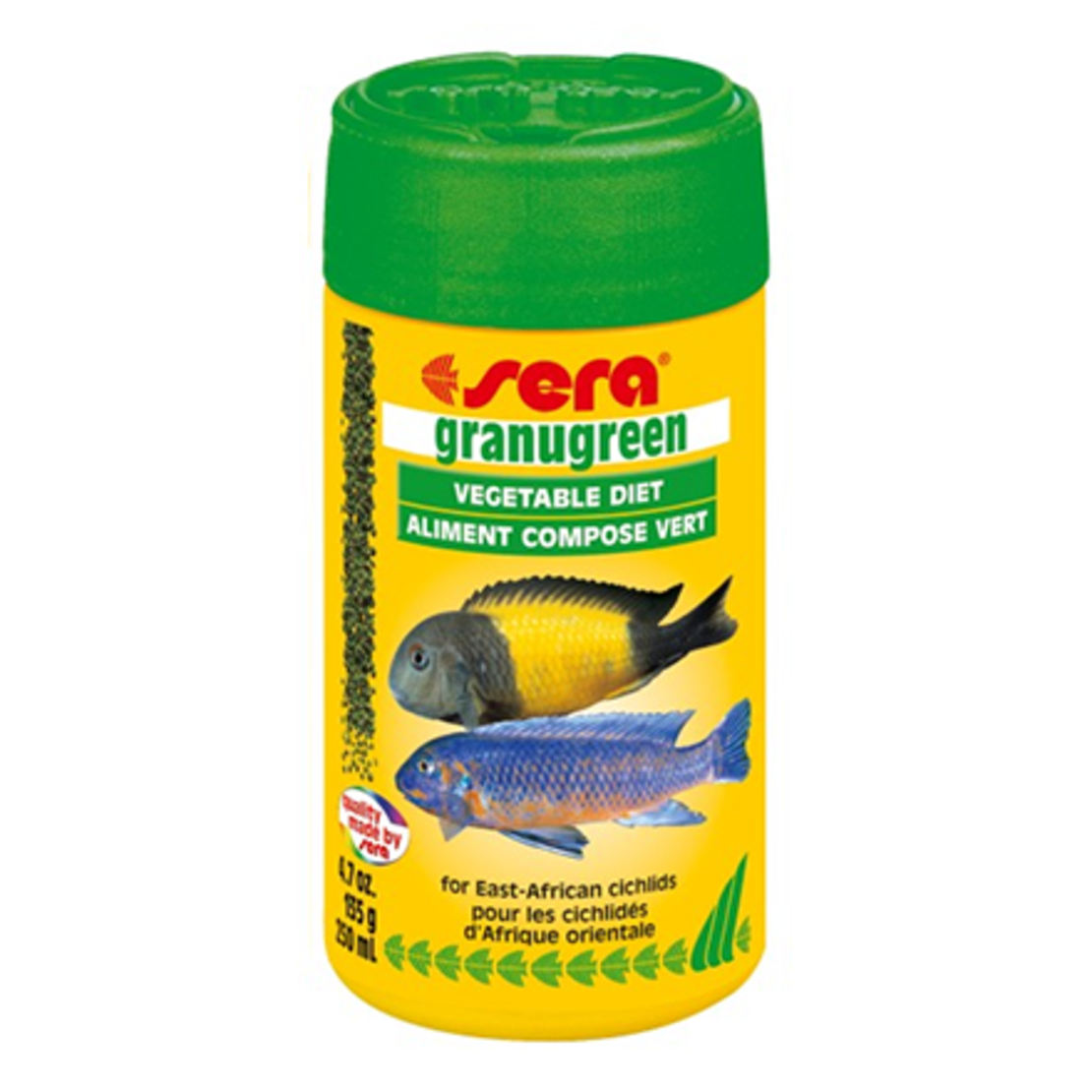 סרה גרנוגרין אוכל לציקלידים גרגרים שוקעים 135 גר'