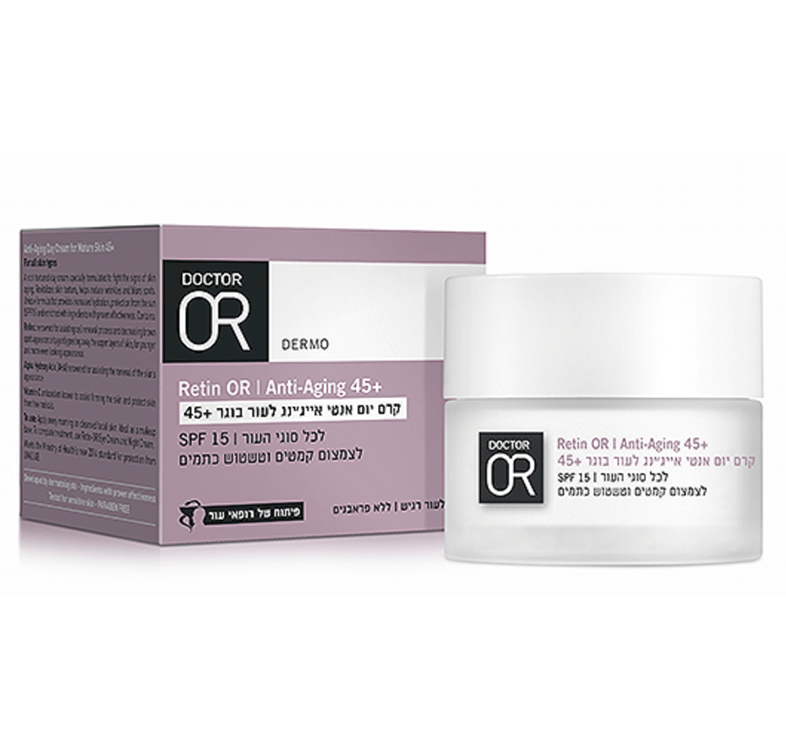 Retin OR קרם יום אנטי אייג Dr. Or מקדם הגנה לטיפוח העור