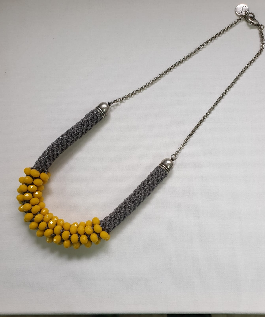 Gray & Yellow Necklace - Ayelet