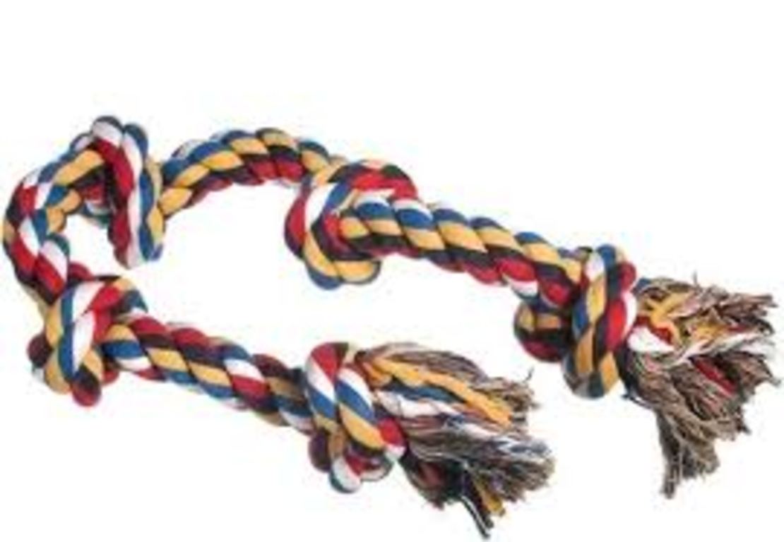 חבל משחק לכלב ׁחמישה  קשרים 