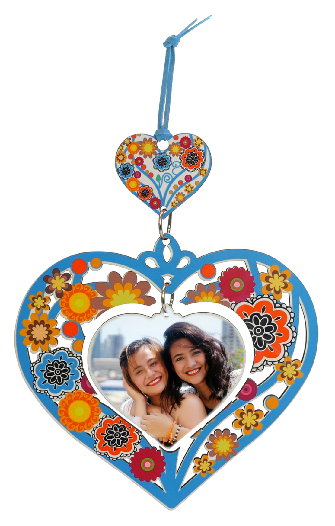 מתלה לב פרחוני