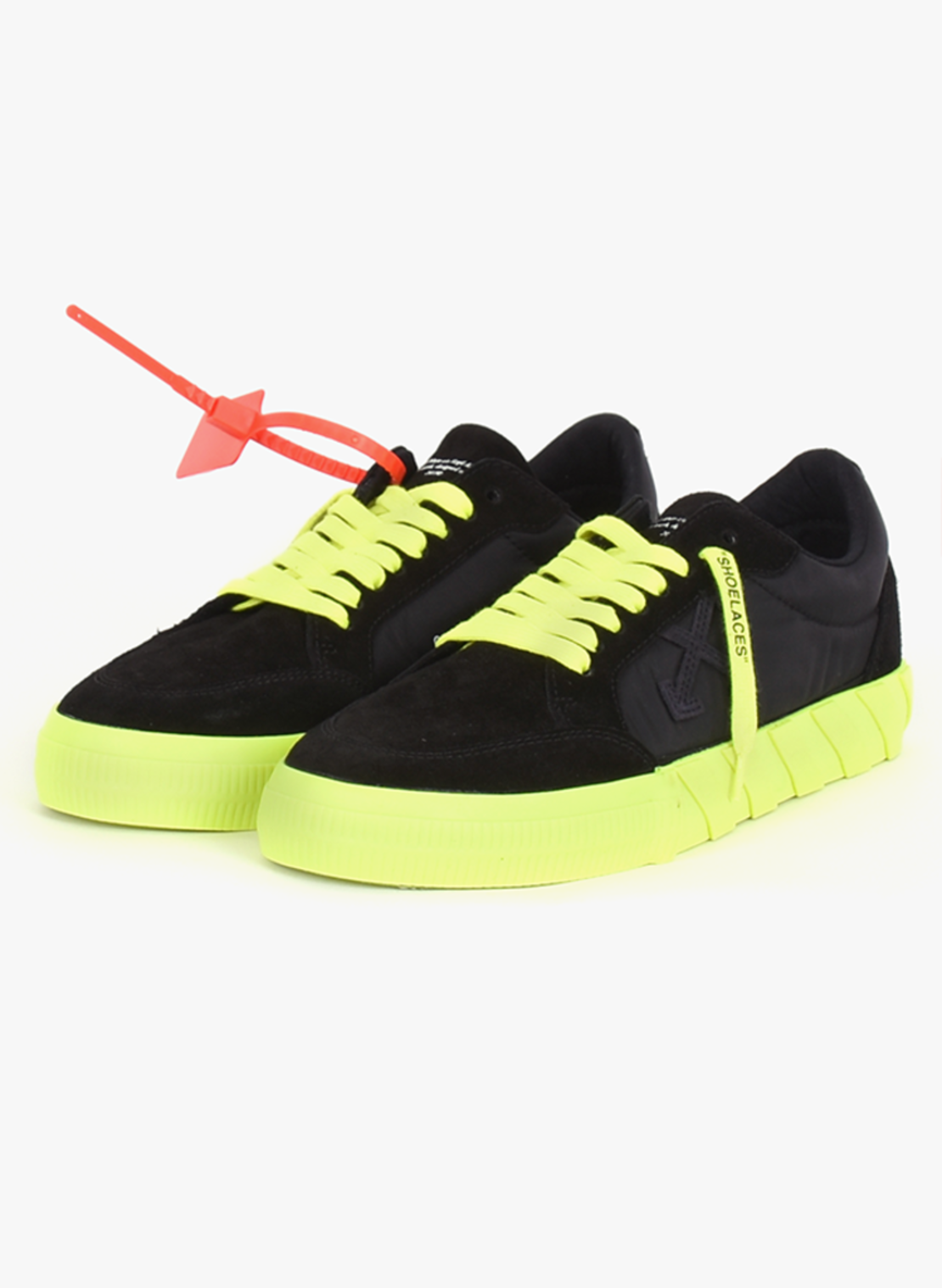 off white black yellow sneakers