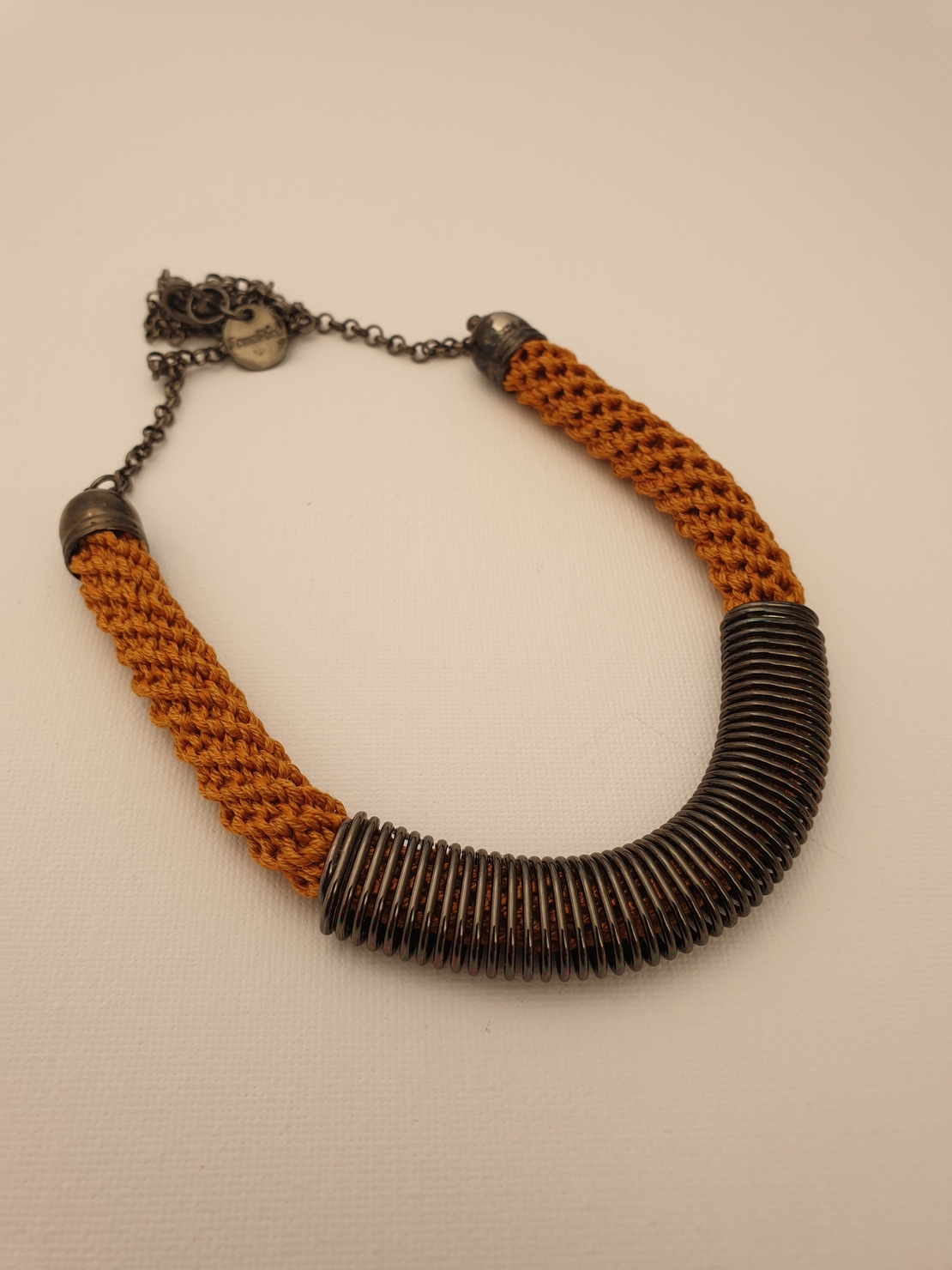  Mustard / Black Necklace | Dina