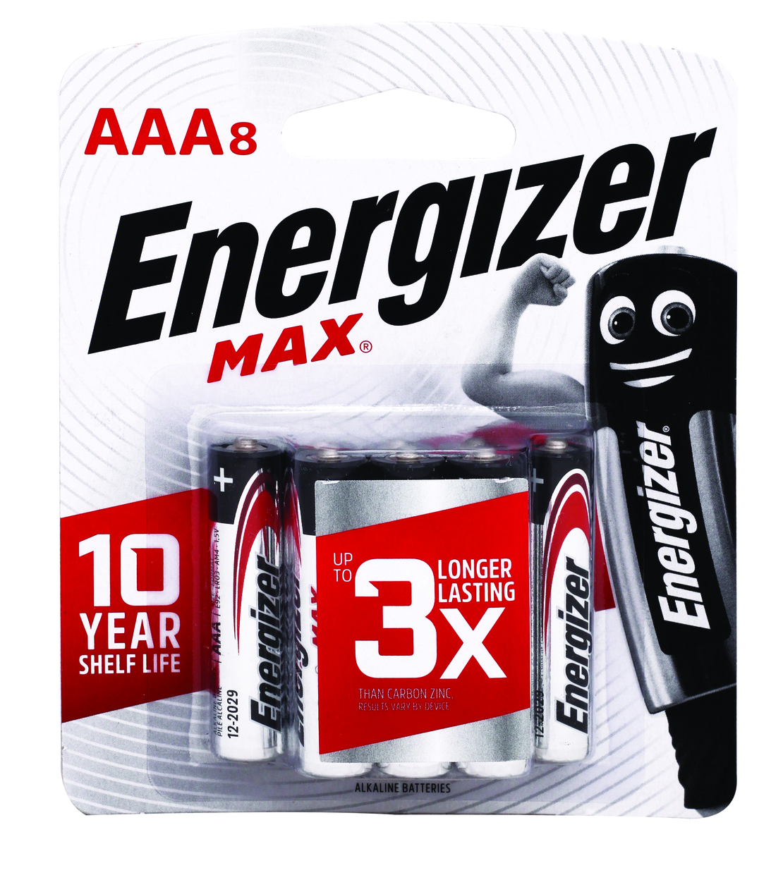 Energizer סוללות מקס 1X8 AAA