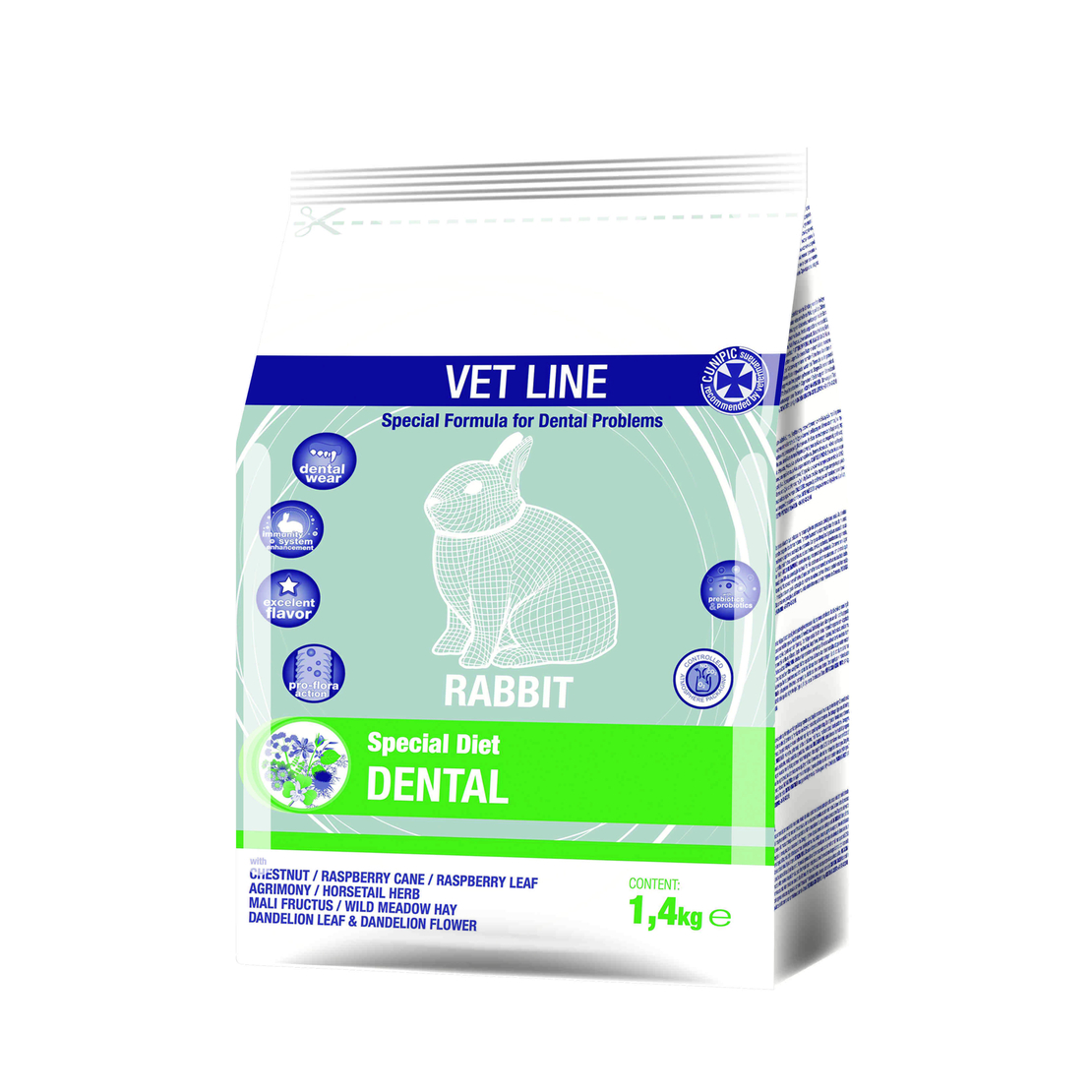 מזון רפואי לארנבים- לבעיות שיניים- דנטל